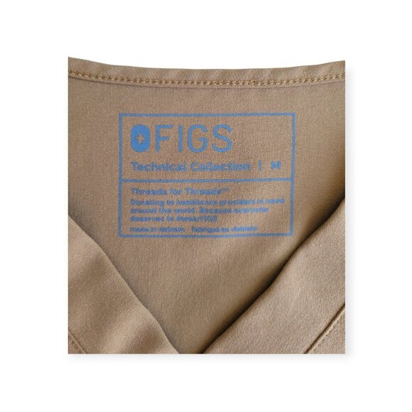 Figs Technical Collection (Unisex?) Brown (Atlantic Fall?) Scrub Top M EUC - Picture 2 of 9